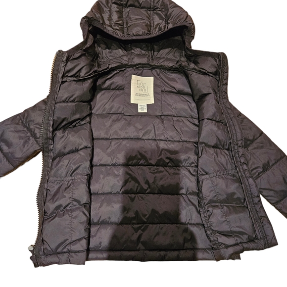 Kid puff jacket, black - Picture 3 of 7
